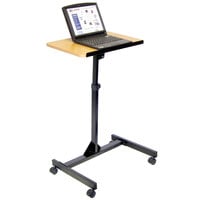 Luxor LX9128 Adjustable Height Mobile Lectern