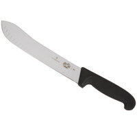 Victorinox 5.7423.25 10 inch Granton Edge Butcher Knife with Fibrox Handle