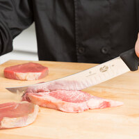 Victorinox 5.7323.25 10 inch Granton Edge Cimeter Knife with Fibrox Handle