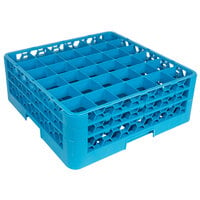 Carlisle RG36-214 OptiClean 36 Compartment Glass Rack with 2 Extenders