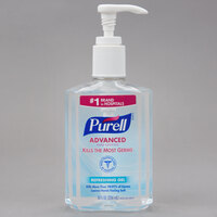 Purell® 9652-12 Advanced 8 oz. Gel Instant Hand Sanitizer - 12/Case
