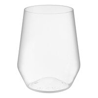 WNA Comet RESSGL12 Reserv 12 oz. Clear Plastic Stemless Wine Goblet - 64/Case