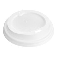 EcoChoice 8 oz. Tall Translucent Compostable Paper Hot Cup Lid - 1,000/Case