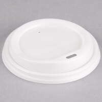 EcoChoice 8 oz. Squat to 24 oz. Translucent Compostable Paper Hot Cup Lid - 1000/Case