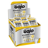 GOJO® 6380-04 Scrubbing Towels Heavy Duty Wipes 80 Count Display Carton - 4/Case