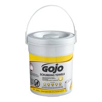 GOJO® 6396-06 Scrubbing Towels Heavy Duty Wipes 72 Count Canister - 6/Case