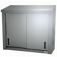 Advance Tabco WCS-15-72 72 inch Stainless Steel Wall Cabinet with Sliding Doors