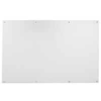 Aarco WGB4896NT 48 inch x 96 inch White Pure Glass Markerboard