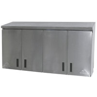 Advance Tabco WCH-15-72 72 inch Stainless Steel Wall Cabinet with Hinged Doors