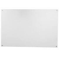 Aarco WGB3648NT 36 inch x 48 inch White Pure Glass Markerboard