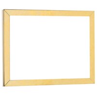 Aarco LBSF1 8 1/2 inch x 11 inch Horizontal Brass Sign Frame for Rope Style Crowd Control Stanchions