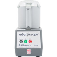 Robot Coupe R301B 3.5 Qt. Gray Batch Bowl Food Processor - 1 1/2 hp