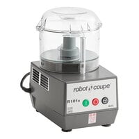 Robot Coupe R 101 Combination Cutter and Vegetable Slicer with 2.5 qt. Gray Polycarbonate Bowl - 120V