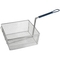 Pitco P6072143 13 1/4 inch x 13 1/2 inch x 5 3/4 inch Full Size Fryer Basket with Front Hook