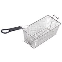 Pitco A4500305 13 1/4 inch x 8 1/2 inch x 5 3/4 inch Twin Fryer Basket with Front Hook