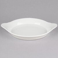 CAC EGD-12 16 oz. Bone White Stoneware Shirred Egg Dish - 12/Case