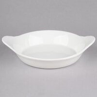 CAC EGD-10 12 oz. Bone White Stoneware Shirred Egg Dish - 24/Case