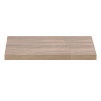Grosfillex US36VG59 VanGuard 36" Square Weathered Oak Resin Indoor Table Top