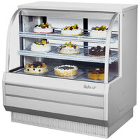 Turbo Air TCGB-48-W-N White 48" Curved Glass Refrigerated Bakery Display Case