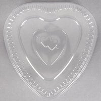 Durable Packaging 9701V Heart Shaped Foil Bake Pan - 10/Pack