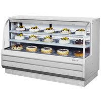 Turbo Air TCGB-72-W-N White 72" Curved Glass Refrigerated Bakery Display Case