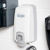 GOJO® 2130-06 NXT 500-1000 mL Dove Gray Space Saver Manual Hand Soap Dispenser