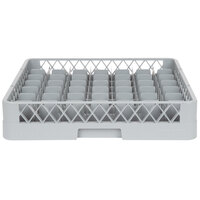 Noble Products 49-Compartment Gray Full-Size Glass Rack - 19 3/8 inch x 19 3/8 inch x 4 inch