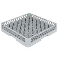Noble Products 49-Compartment Gray Full-Size Glass Rack - 19 3/8" x 19 3/8" x 4"