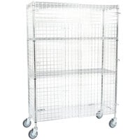 Regency NSF Mobile Chrome Wire Security Cage Kit - 18" x 48" x 69"