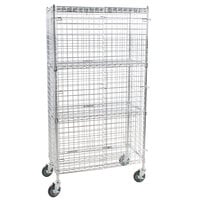 Regency NSF Mobile Chrome Wire Security Cage Kit - 18" x 36" x 69"