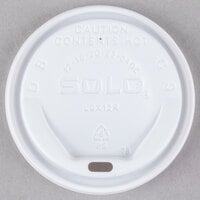 Solo LGXW2-0007 The Gourmet Lid White Hot Cup Lid - 1500/Case