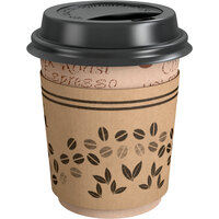 Choice 10 oz. Paper Hot Cup, Lid, and Sleeve Combo Kit - 25/Pack