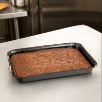 Solut Bake and Show Black Quarter Size Oven Safe Corrugated Sheet Pan 9 inch x 13 inch - 200/Case
