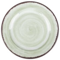 Carlisle 5400746 Mingle 7 inch Jade Round Melamine Bread and Butter Plate - 12/Case