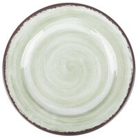 Carlisle 5400746 Mingle 7" Jade Round Melamine Bread and Butter Plate - 12/Case