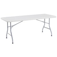 NPS Folding Table, 30" x 72" Plastic, Gray - BT3072