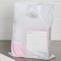 12 inch x 15 inch 1.5 Mil White Unprinted Extra Heavy-Duty Plastic Merchandise Bag - 500/Case