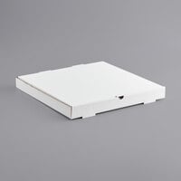 Choice 18 inch x 18 inch x 2 inch White Corrugated Plain Pizza Box - 50/Bundle