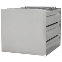 Advance Tabco ADT-3-2020 3 Tier Drawer Assembly with Side Panels - 20 inch x 20 inch x 5 inch Drawers