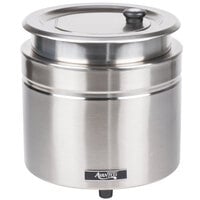 Avantco W800 11 Qt. Stainless Steel Round Warmer - 120V, 800W