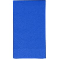 Creative Converting 953147 Cobalt Blue 3-Ply Guest Towel / Buffet Napkin - 16/Pack