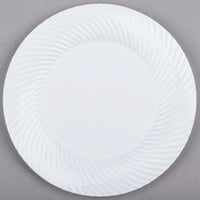 Visions Wave 6" White Plastic Plate - 180/Case