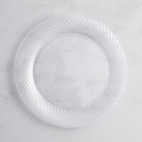 Visions Wave 10" Clear Plastic Plate - 144/Case