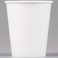 Solo 370W-2050 10 oz. White Poly Paper Hot Cup - 1000/Case