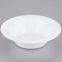Visions Wave 6 oz. White Plastic Bowl - 18/Pack