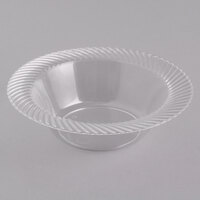 Visions Wave 6 oz. Clear Plastic Bowl - 18/Pack