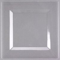 Visions Florence 10" Square Clear Plastic Plate - 10/Pack