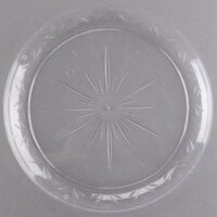Choice Crystal 10" Clear Plastic Plate - 20/Pack