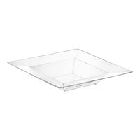 Visions Florence 12 oz. Clear Square Plastic Bowl - 10/Pack