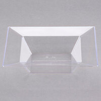 Visions Florence 5 oz. Clear Square Plastic Bowl - 120/Case